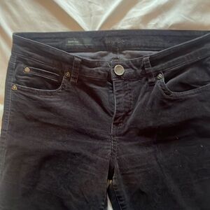 Kut from the Kloth Dark Grey Corduroy Diana Classic Skinny Pant Women Size 8